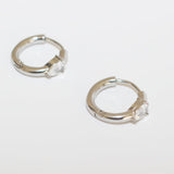 Demi Silver Huggie Hoops