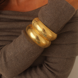 The Textured Chunky Bangle Bundle Bracelet