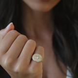 The Pinky Pavé Ring
