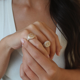 The Pinky Pavé Ring