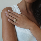 The Pinky Pavé Ring