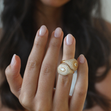 The Pinky Pavé Ring