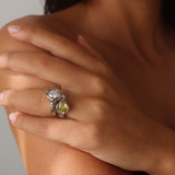 Taylor Yellow Zircon Ring Silver