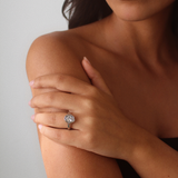 Chloé White Zircon Ring Silver