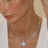 Polly Silver Choker Necklace