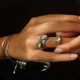 Taylor Yellow Zircon Ring Silver
