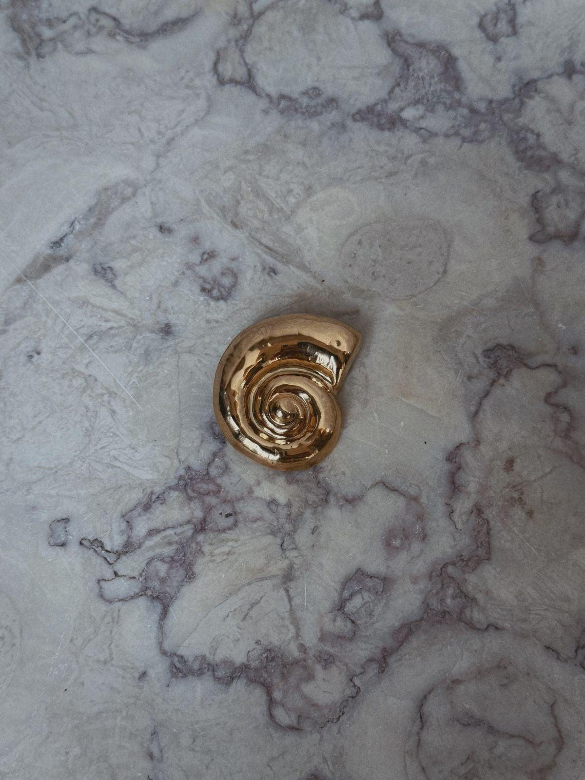 Shelly Golden Brooch