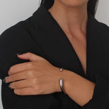 Phoebe Silver Bangle Bracelet