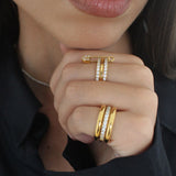 Lauren 3 Layers Stacked Ring