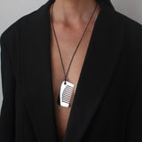 The Silver Comb Necklace