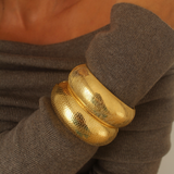 The Textured Chunky Bangle Bundle Bracelet